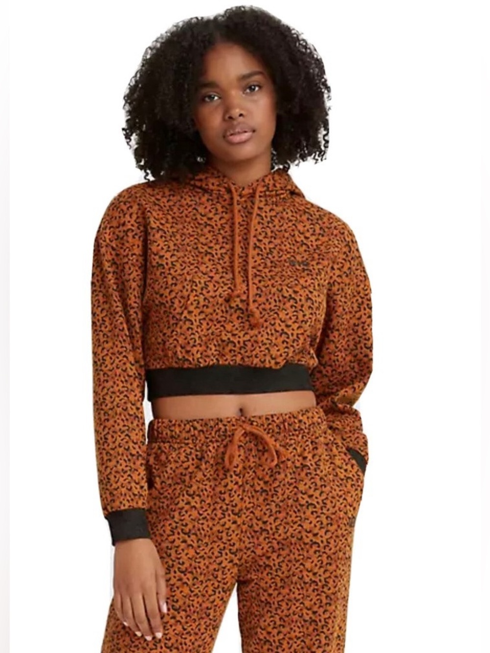 NWT Levi's Laundry Day Leopard Hoodie & Jogger Set